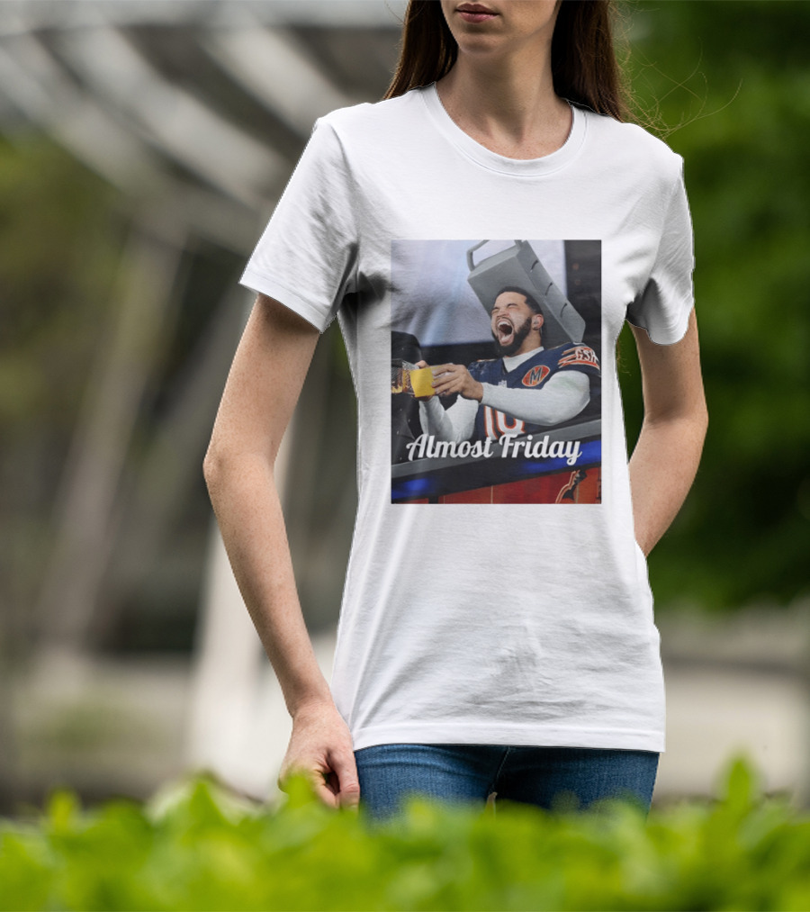 Almost Friday Cheese Grater Chicago Football Game Day Humor T-Shirt
