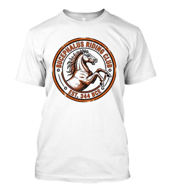 Bucephalus Riding Club Est 344 BCE Vintage Horse T-Shirt