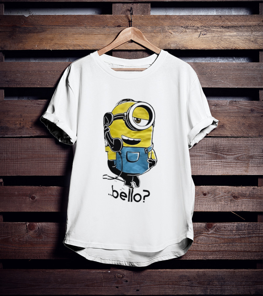 Despicable Me Minions Bello Yellow Character With Blue Overalls T-Shirt
