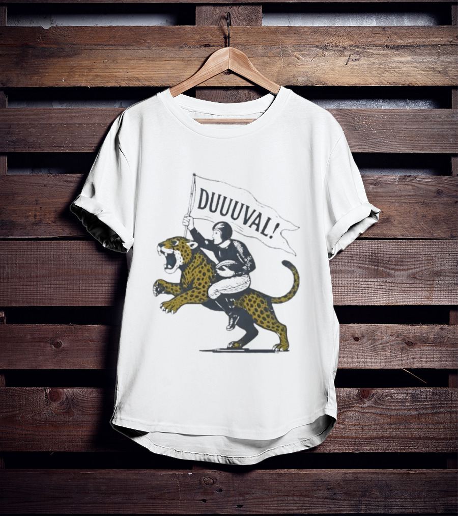 Duuuval Football Jaguar Rider Jacksonville T-Shirt