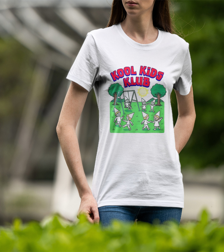 Kool Kids Klub Cartoon Playground Sun Swinging Scene T-Shirt
