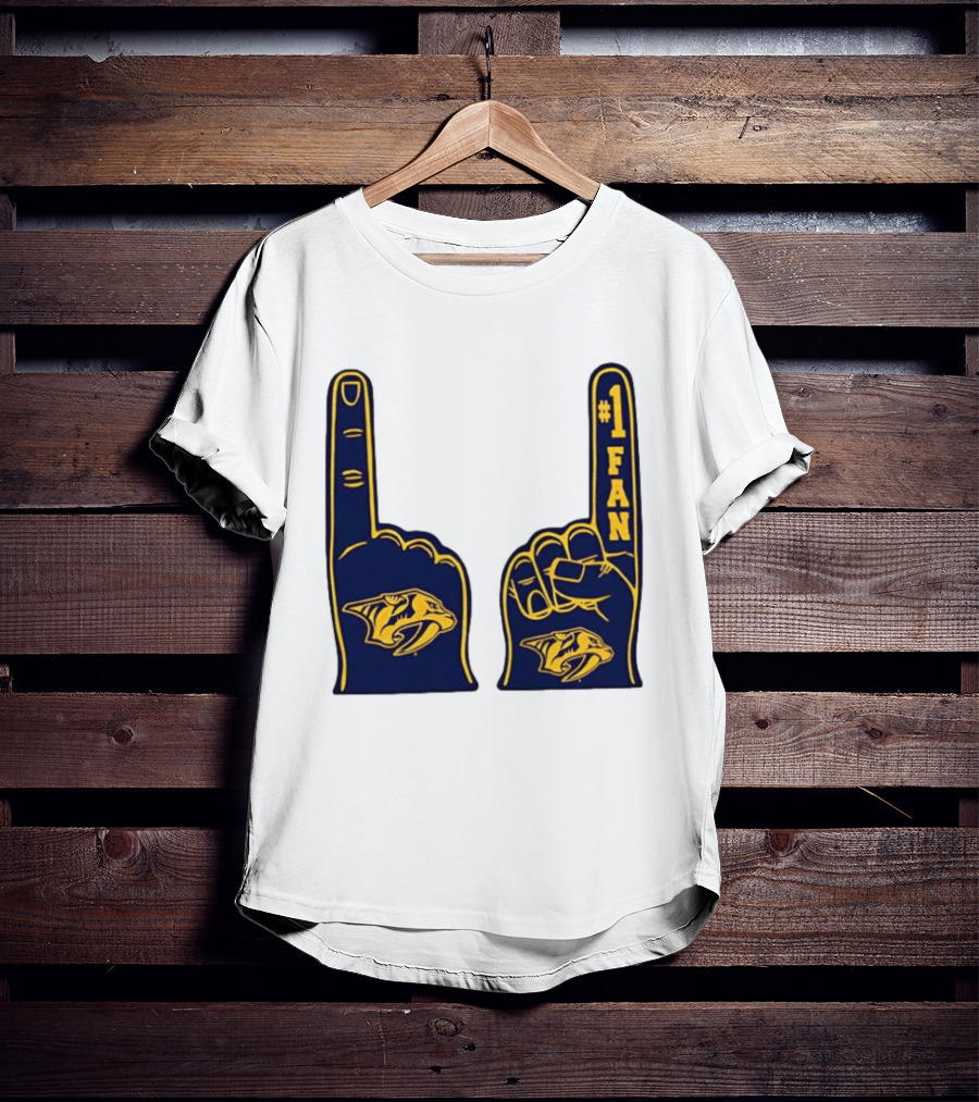 Nashville Predators #1 Fan Foam Finger T-Shirt