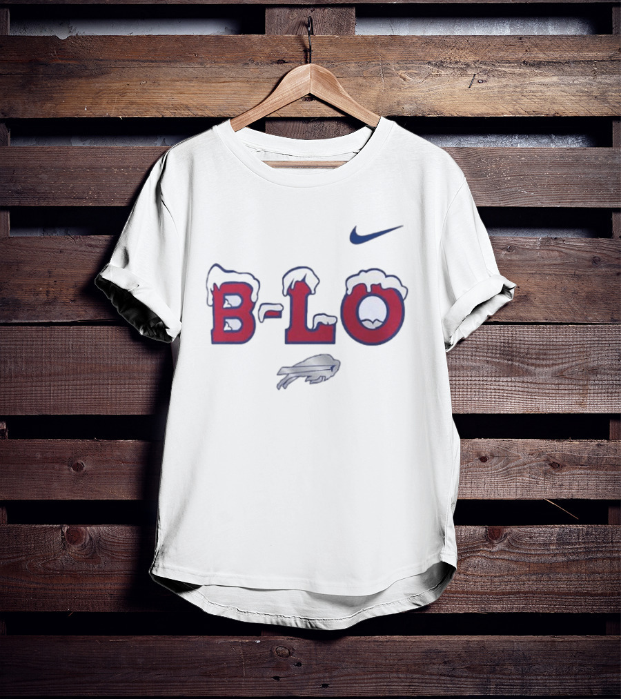 Nike Buffalo Bills B Lo Rivalry Series Snow Edition T-Shirt