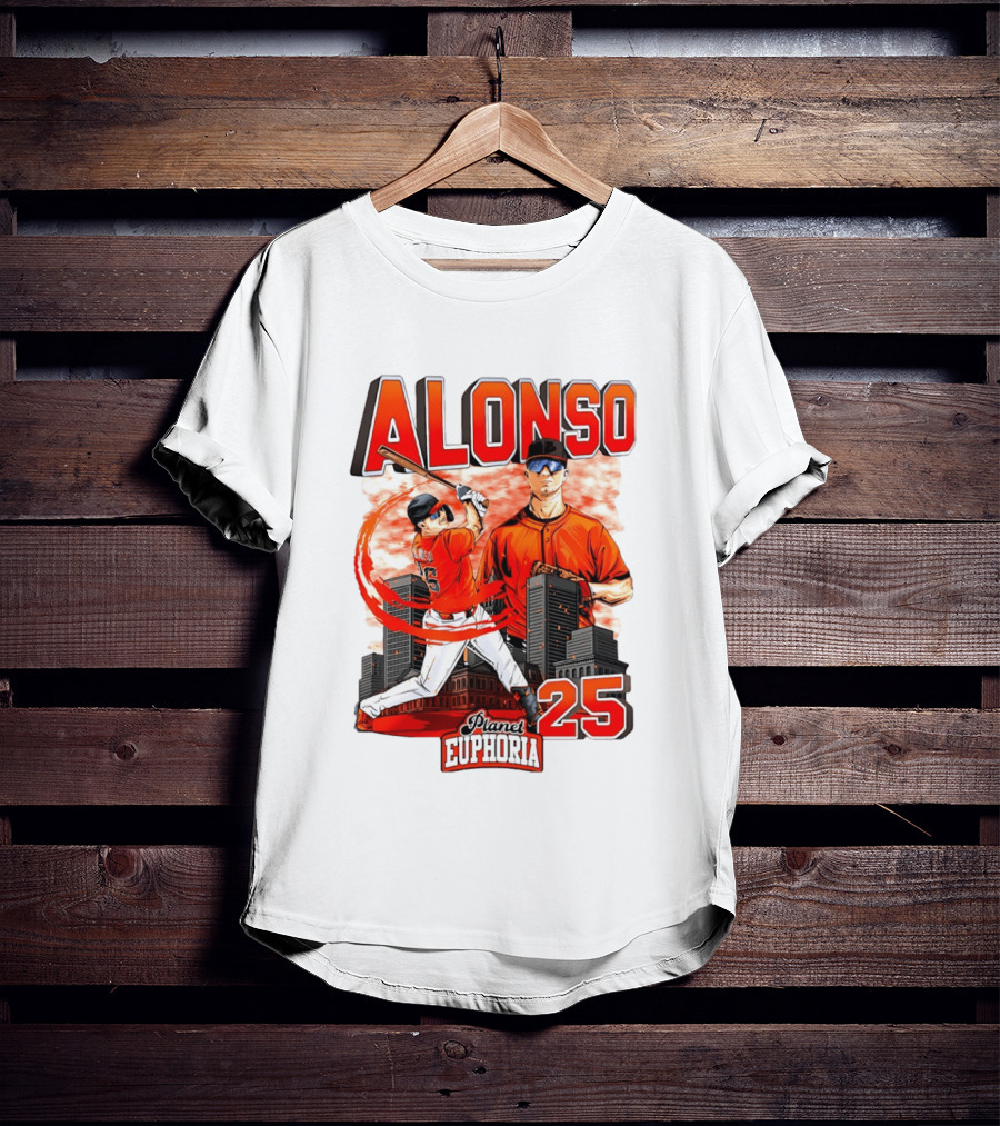 ALONSO New York Mets Planet Euphoria 25 T-Shirt