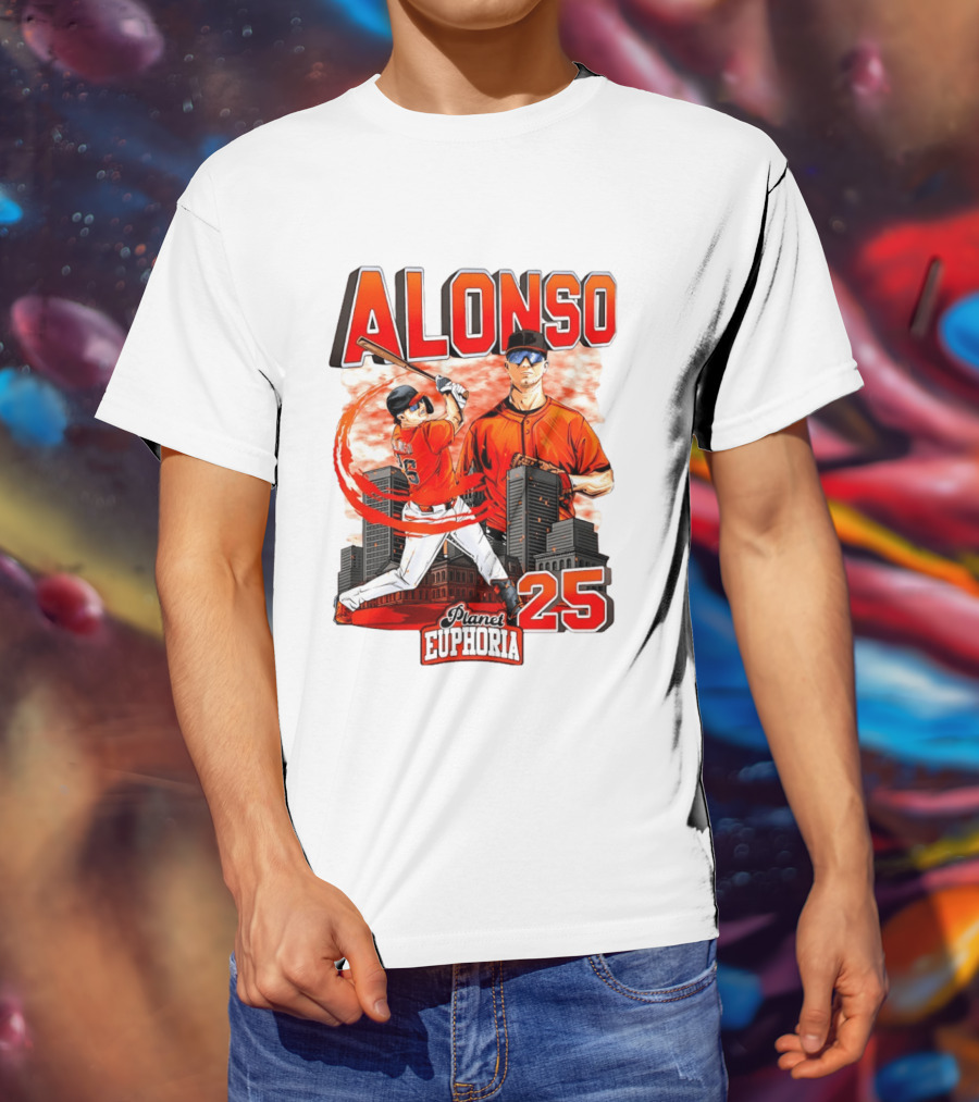 ALONSO New York Mets Planet Euphoria 25 T-Shirt