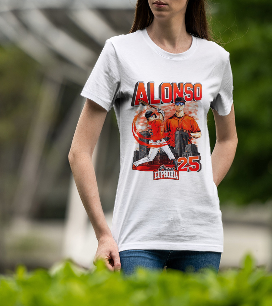ALONSO New York Mets Planet Euphoria 25 T-Shirt
