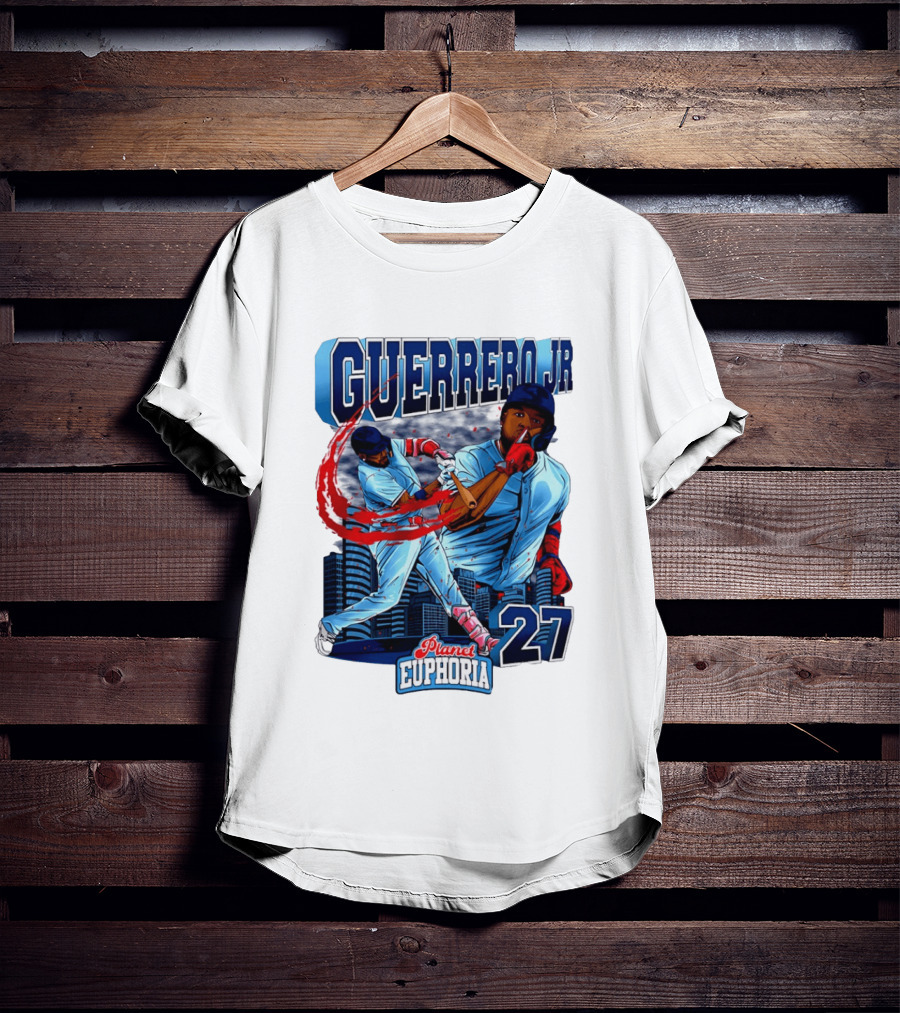 Guerrero Jr Planet Euphoria 27 Blue Jays Baseball Toronto T-Shirt