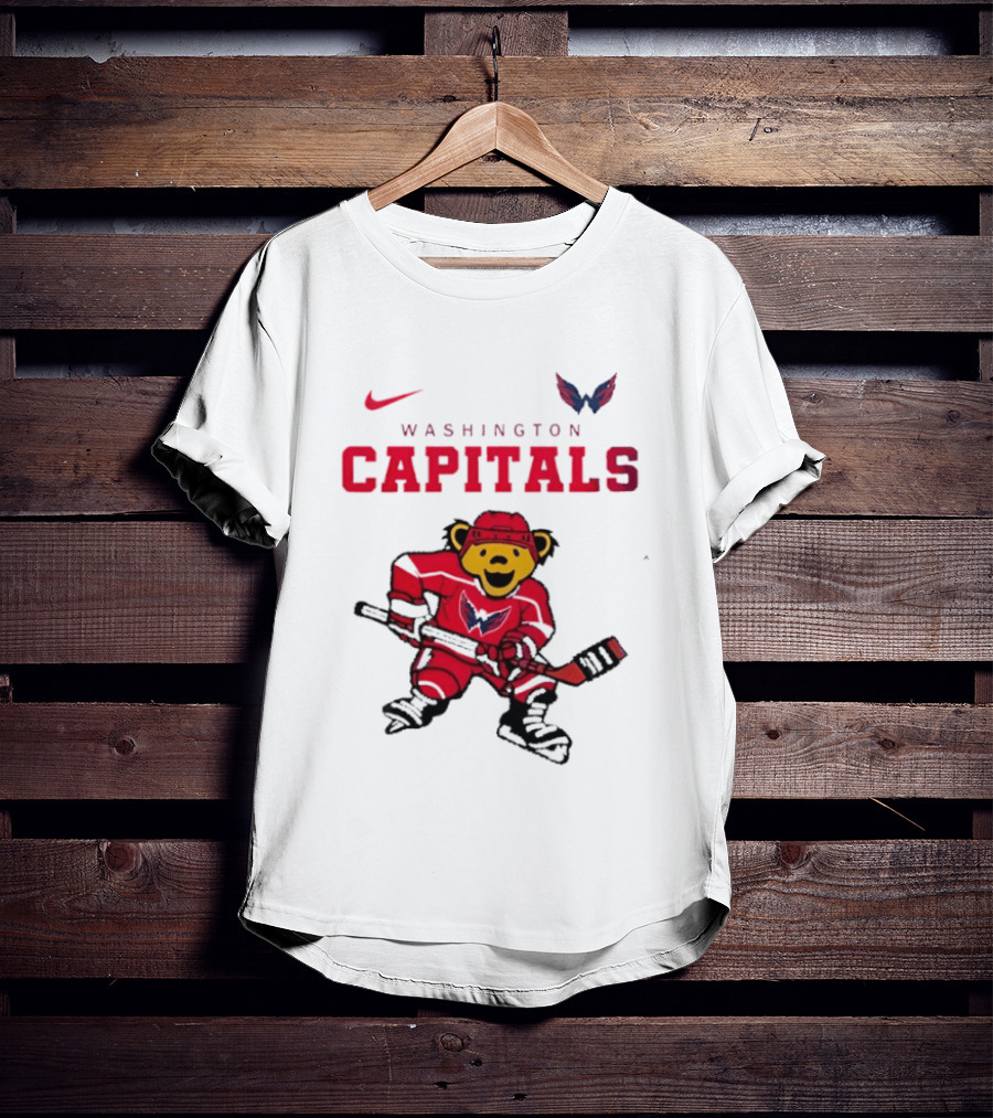 Washington Capitals Grateful Dead Deadhead Bear Hockey Nike Collaboration T-Shirt