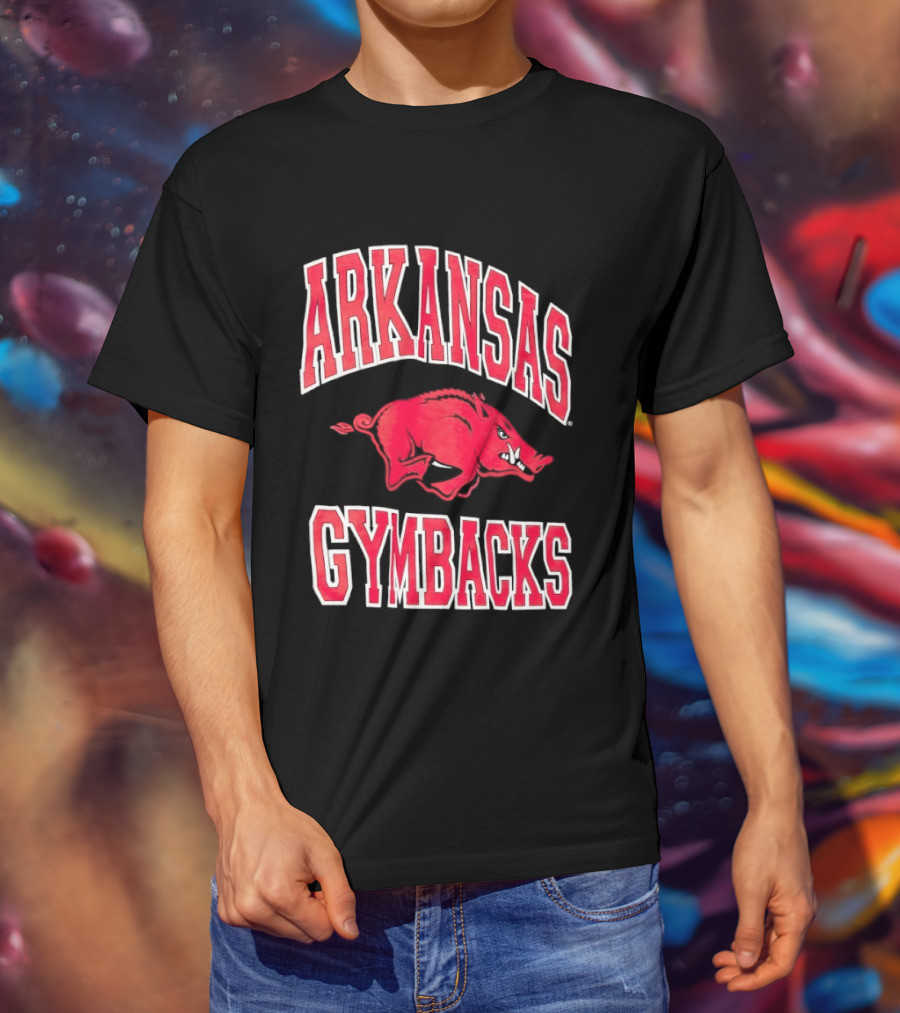 Arkansas Razorbacks Gymbacks Red Pig T-Shirt