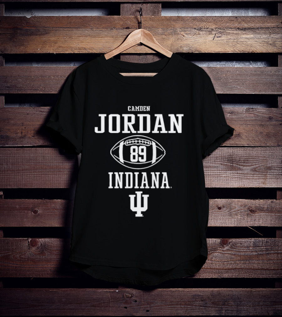 Camden Jordan 89 Indiana Hoosiers IU Football T-Shirt