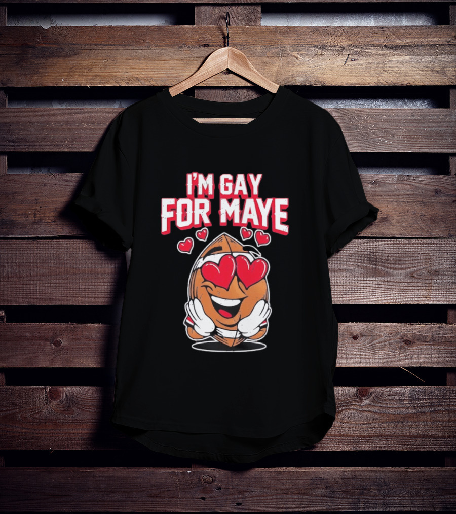I'm Gay For Maye Cute Basketball Emoji Hearts T-Shirt