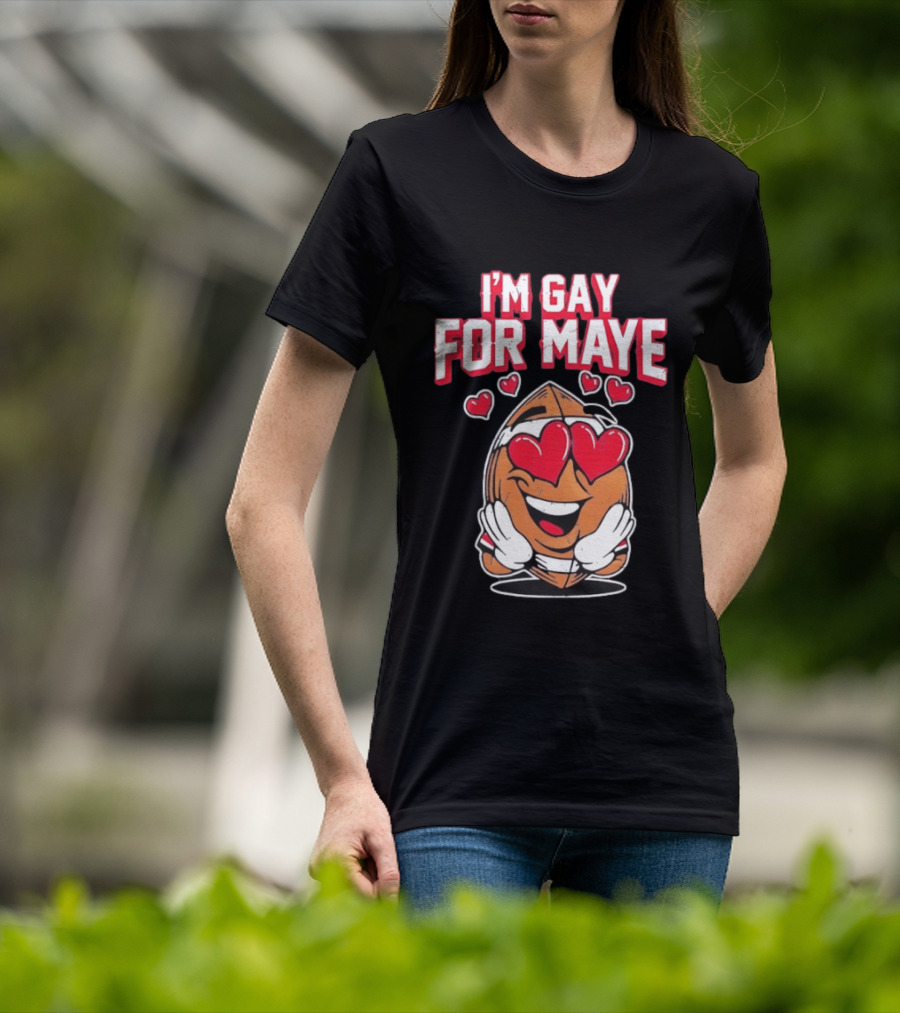 I'm Gay For Maye Cute Basketball Emoji Hearts T-Shirt