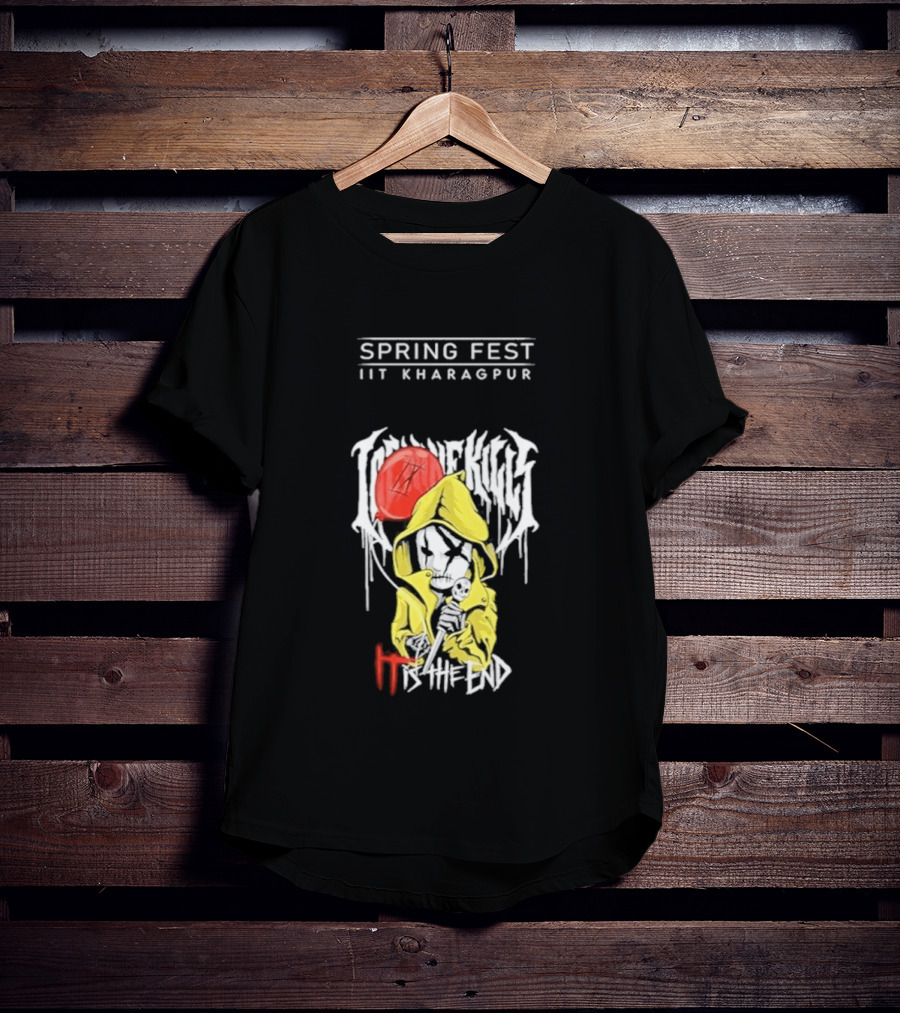 Spring Fest IIT Kharagpur Ice Nine Kills Clown Yellow Raincoat T-Shirt