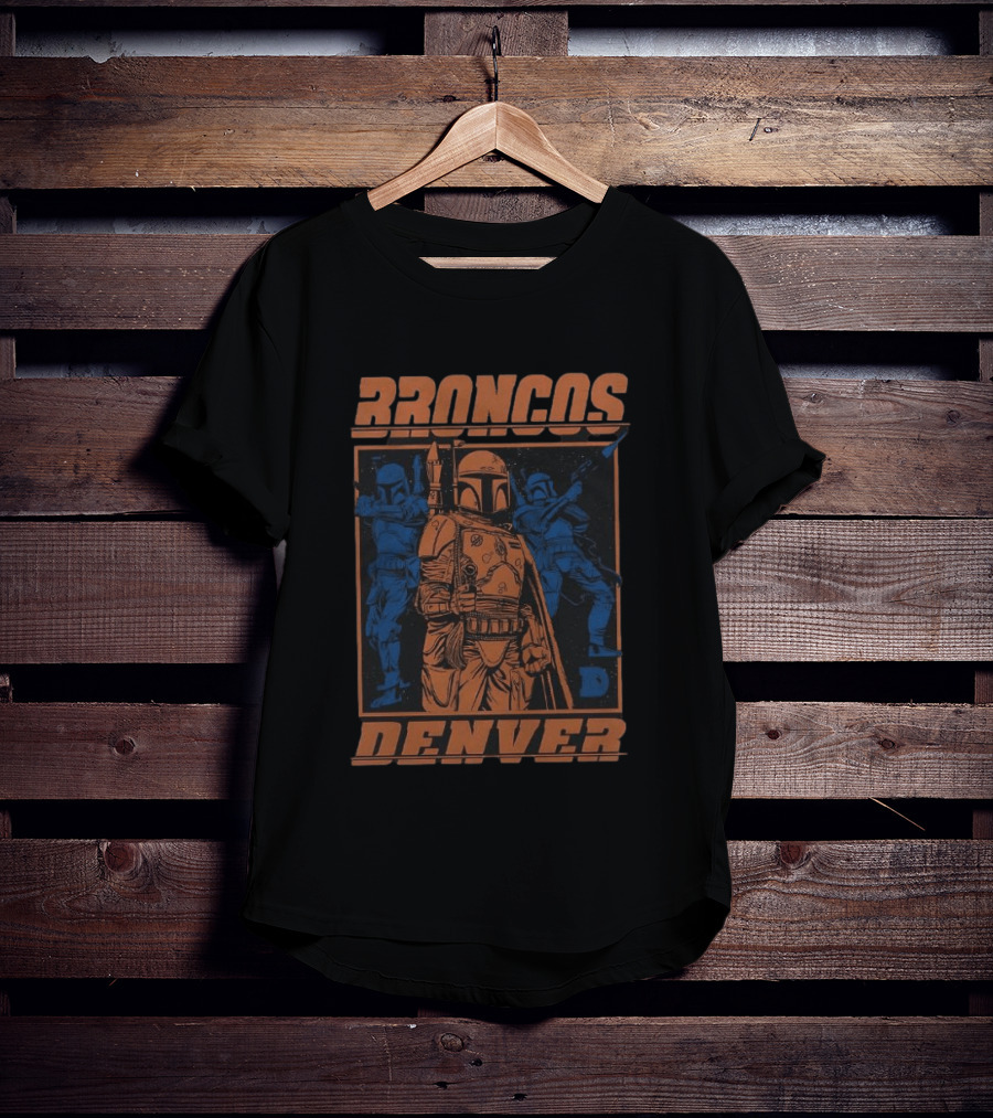 Broncos Denver Boba Fett Star Wars Mashup T-Shirt