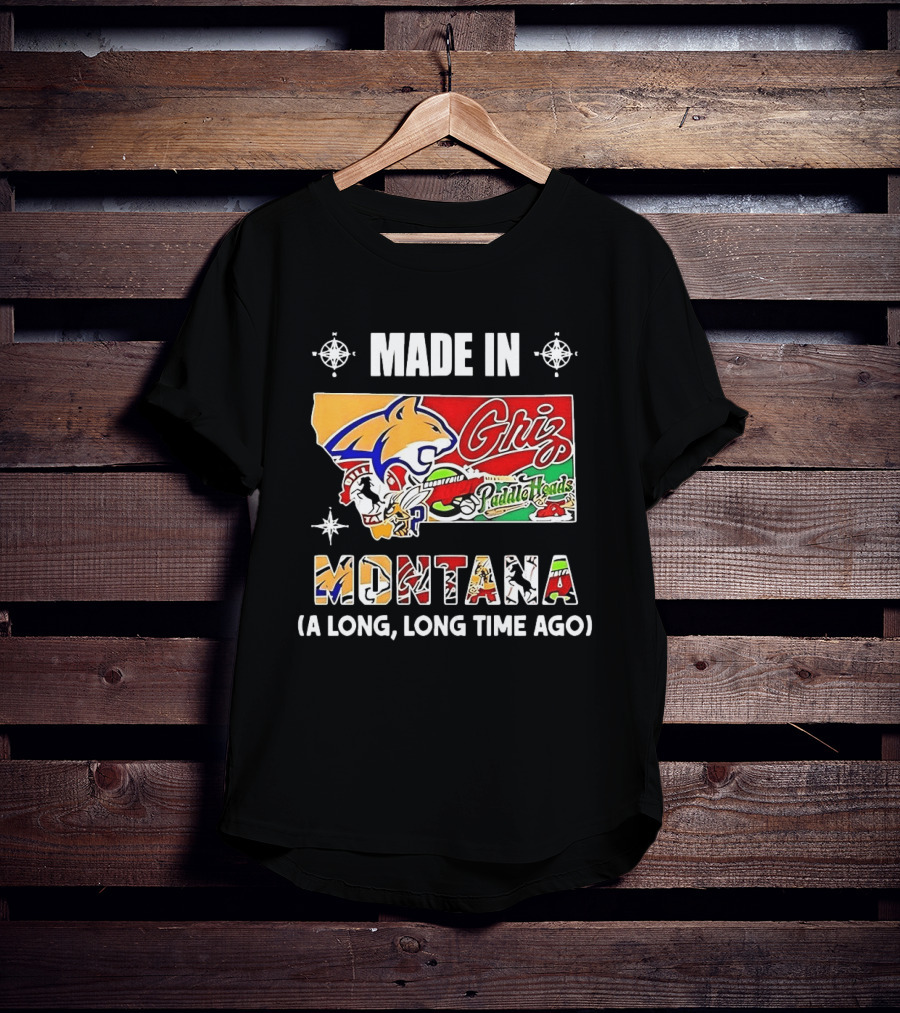 Made In Montana Griz PaddleHeads Team Collage A Long Long Time Ago T-Shirt