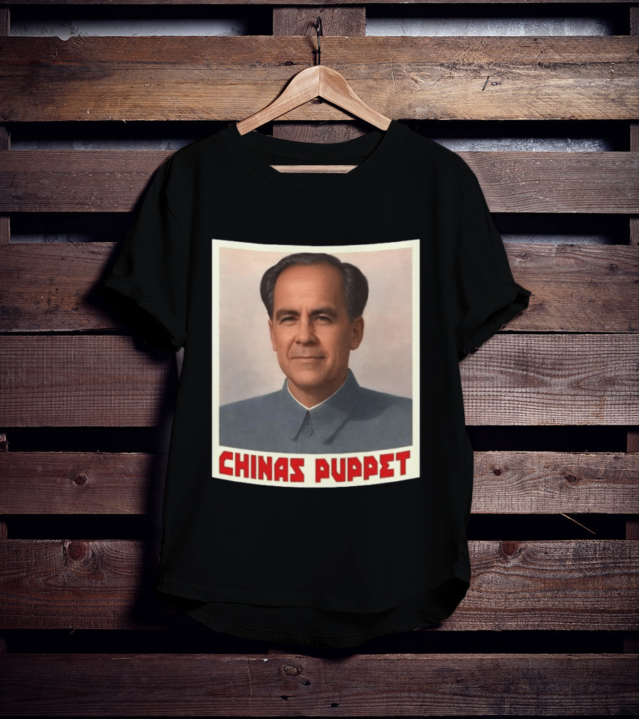 Mark Carney China's Puppet Mao Suit Caricature T-Shirt