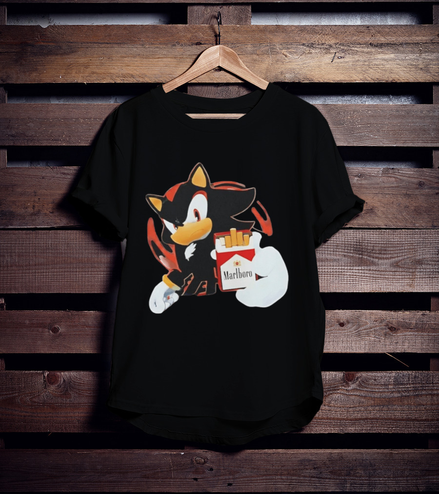 Shadow The Hedgehog Marlboro Red Pack T-Shirt