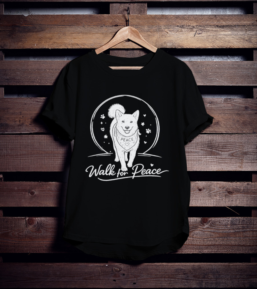 Walk For Peace Aloka Dog With Hope And Love T-Shirt
