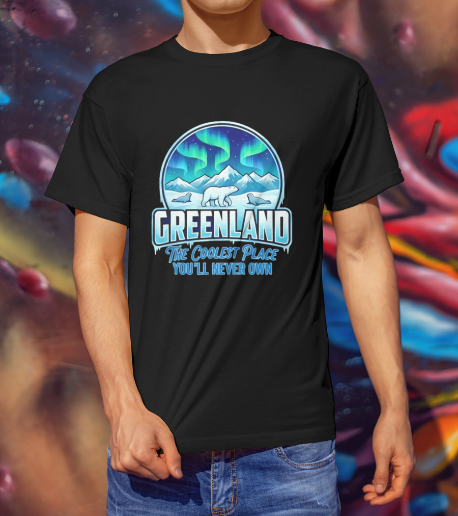 Greenland Northern Lights Polar Bear Arctic Adventure The Coolest Place You'll Never Own T-Shirt