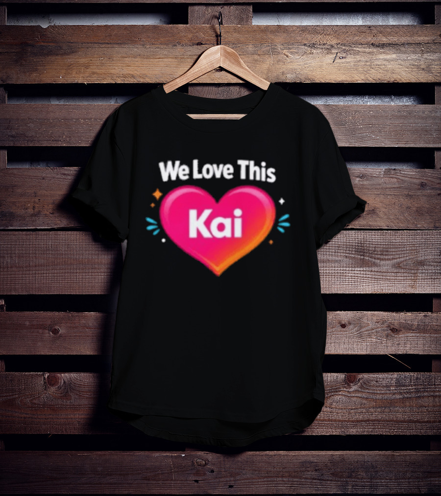 We Love This Kai Heart Design With Colorful Accents T-Shirt
