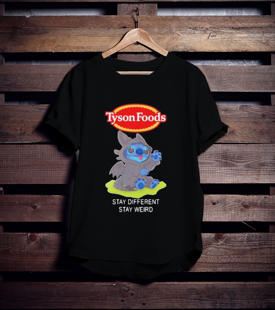 Tyson Foods Toothless Stitch Stay Different Stay Weird T-Shirt