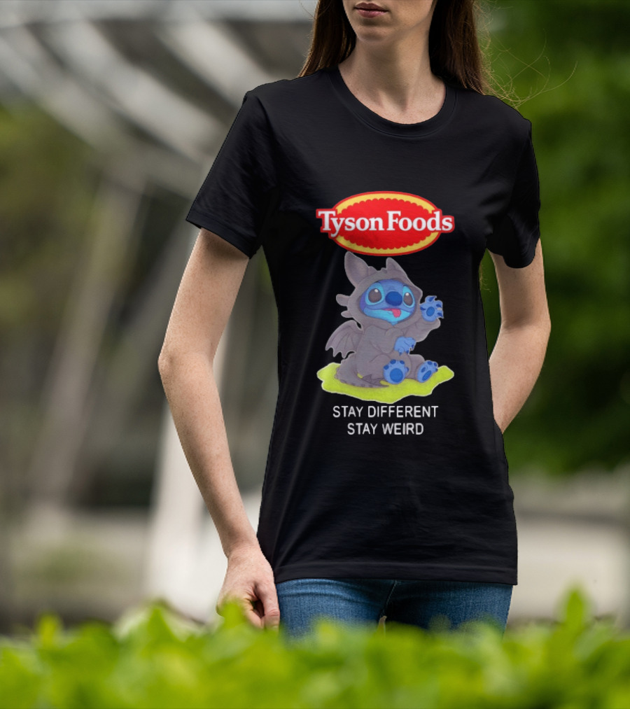Tyson Foods Toothless Stitch Stay Different Stay Weird T-Shirt