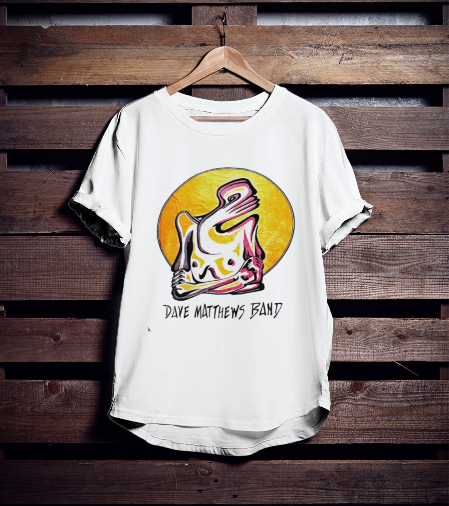 Dave Matthews Band Abstract Sun Yellow Art DMB T-Shirt