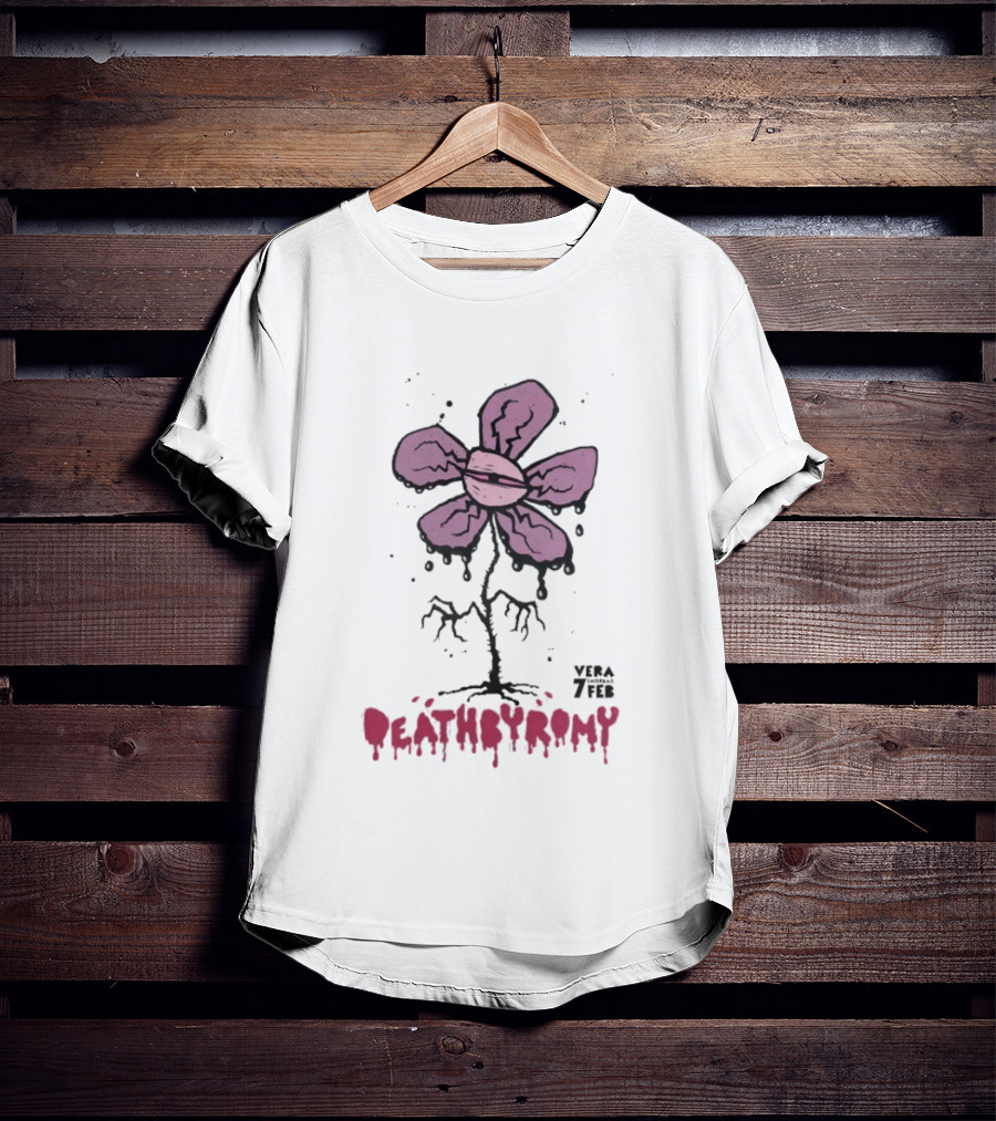 DeathbyRomy Vera 7 Feb Groningen Netherlands 2 7 2026 Purple Flower T-Shirt