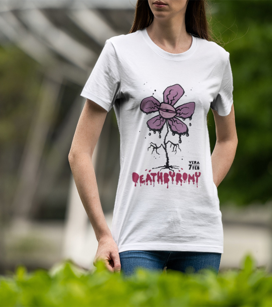 DeathbyRomy Vera 7 Feb Groningen Netherlands 2 7 2026 Purple Flower T-Shirt