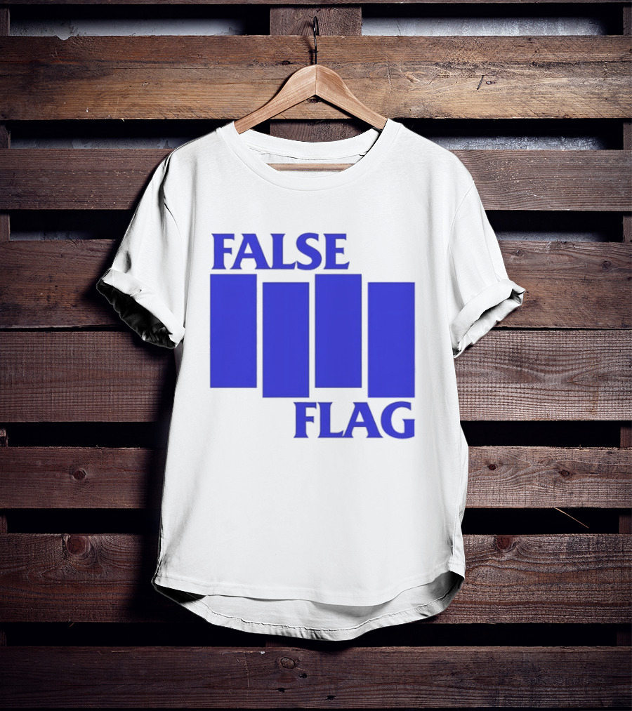 False Flag Bars Blue T-Shirt