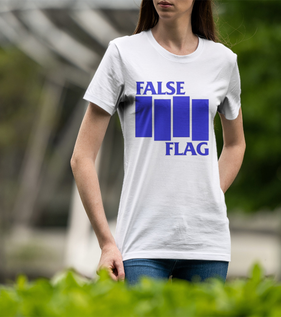False Flag Bars Blue T-Shirt