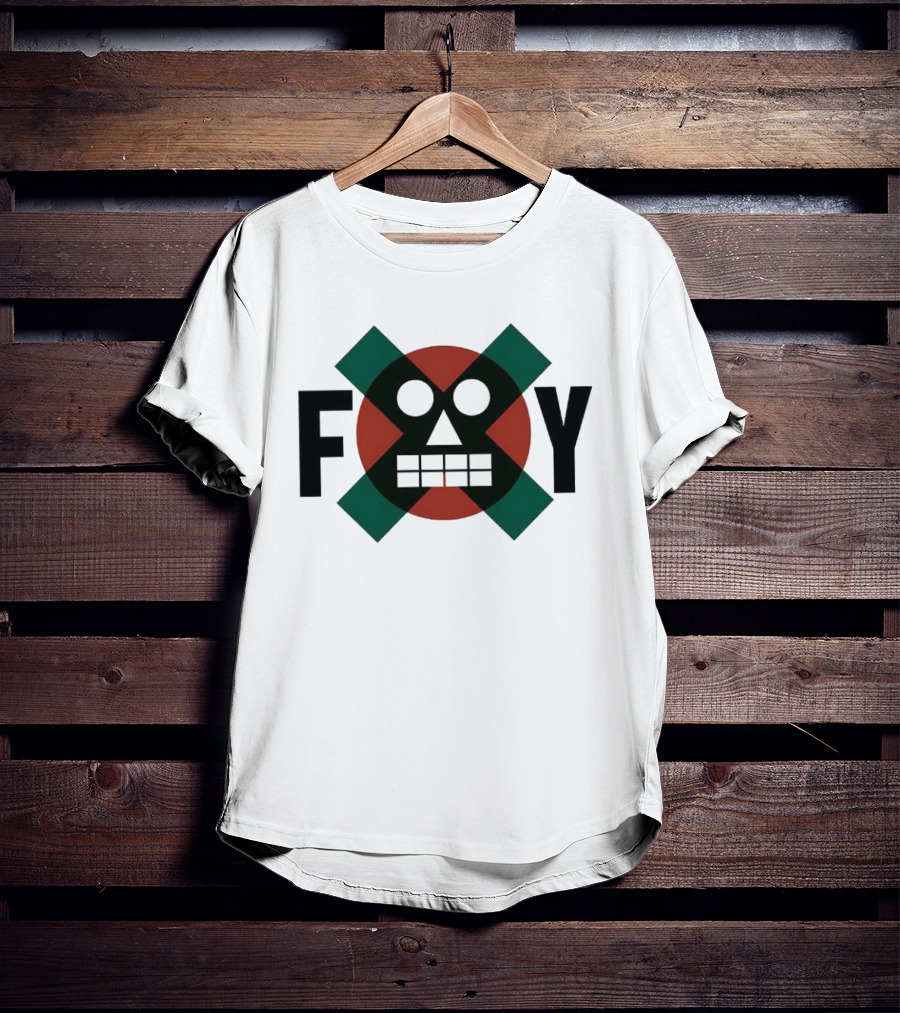 Foy Robot Face Indie Soul Digital Edge T-Shirt