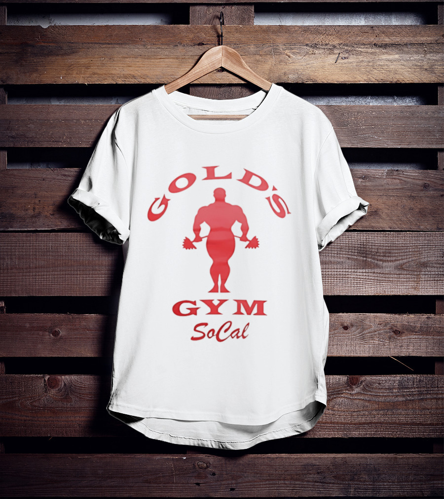 Gold's Gym Socal Bodybuilder Red T-Shirt