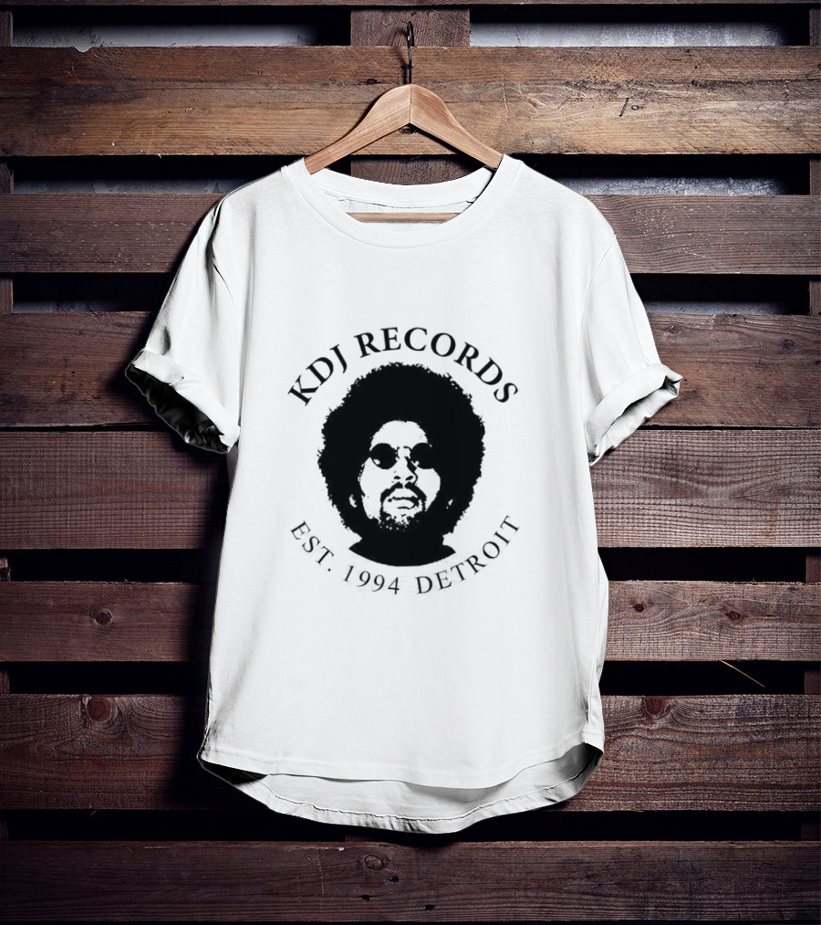 KDJ Records Est. 1994 Detroit Afro T-Shirt