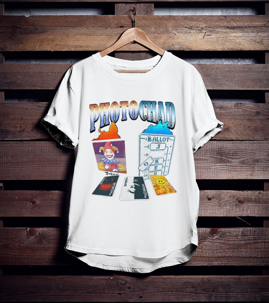 Photochad Joker Ballot Cards Smiley Face Jester T-Shirt