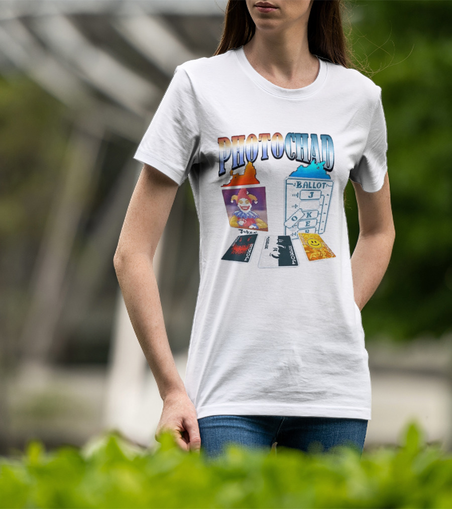 Photochad Joker Ballot Cards Smiley Face Jester T-Shirt