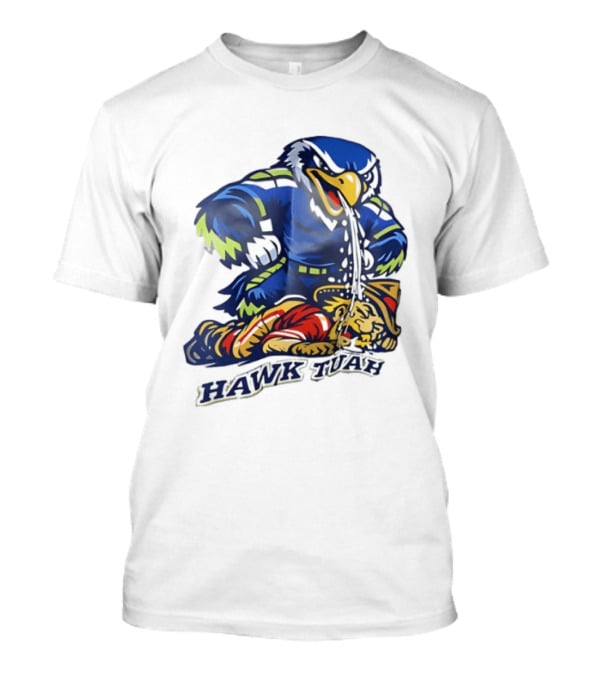Seattle Seahawks Vs San Francisco 49ers Hawk Tuah Rivalry Showdown T-Shirt