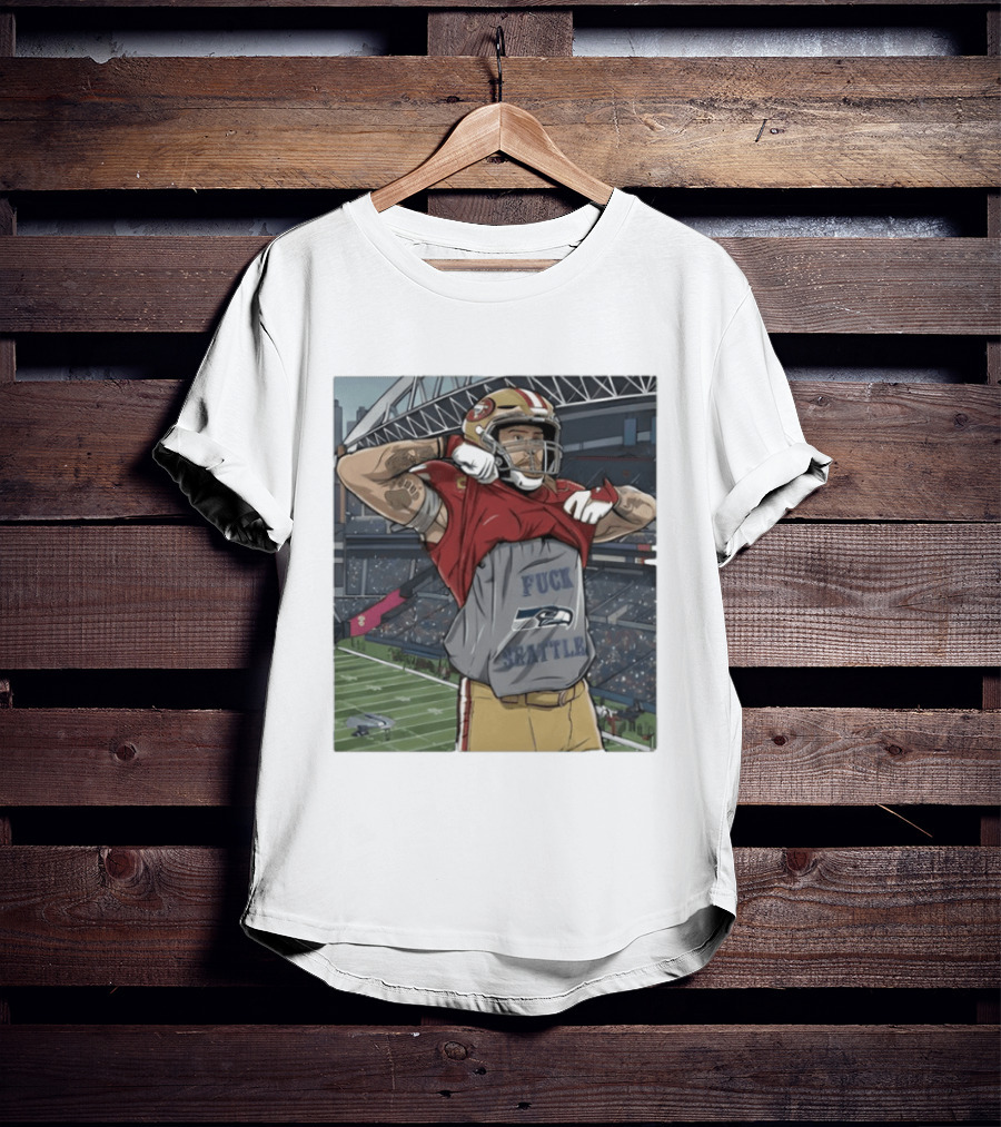 SF 49ers George Kittle Rivalry Message Seattle Game Day T-Shirt