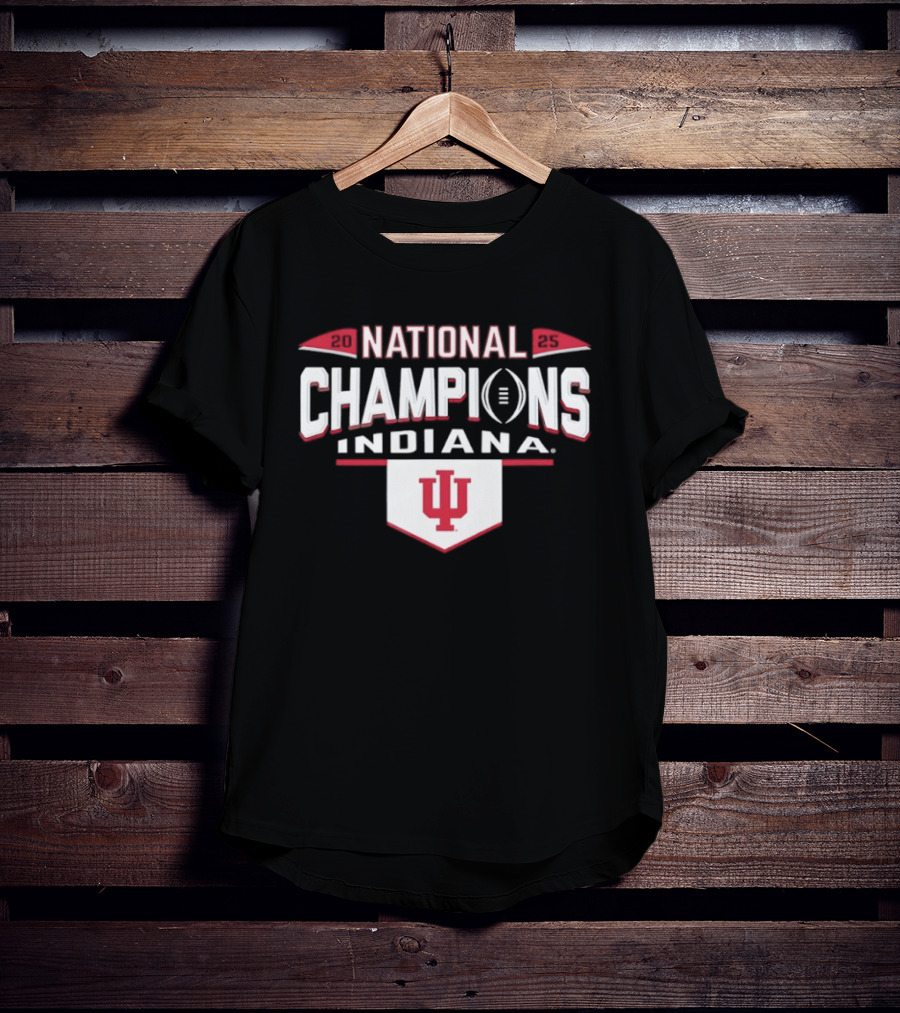 Indiana Hoosiers National Champions Football 2025 CFP T-Shirt