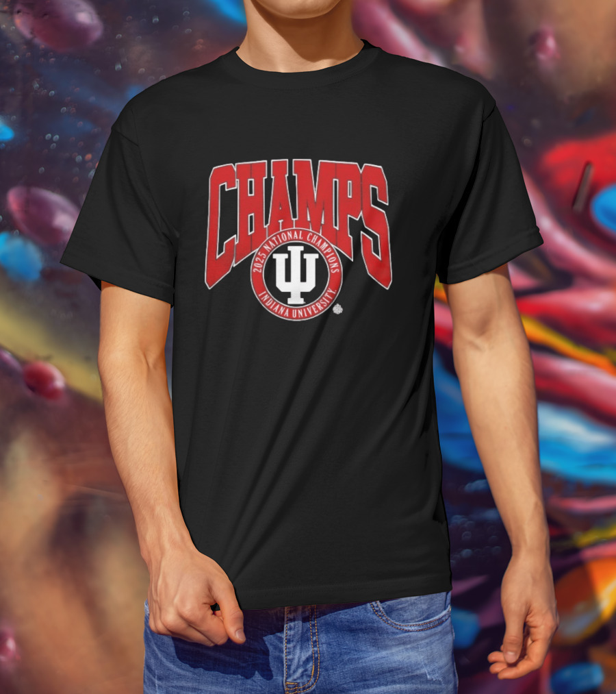 Indiana University 2025 National Champions Champs T-Shirt