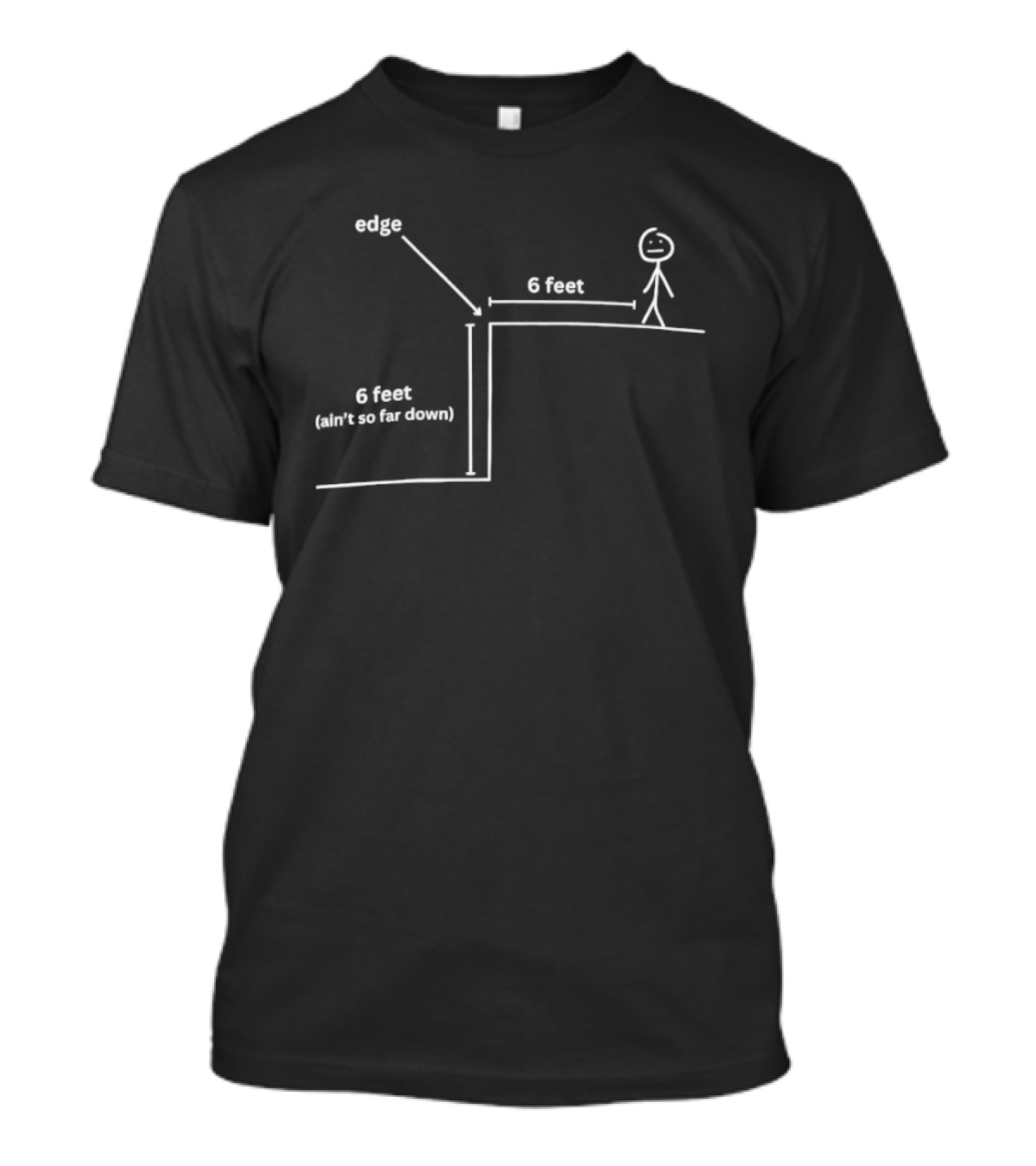 Creed One Last Breath Stick Figure Edge 6 Feet Up And Down T-Shirt