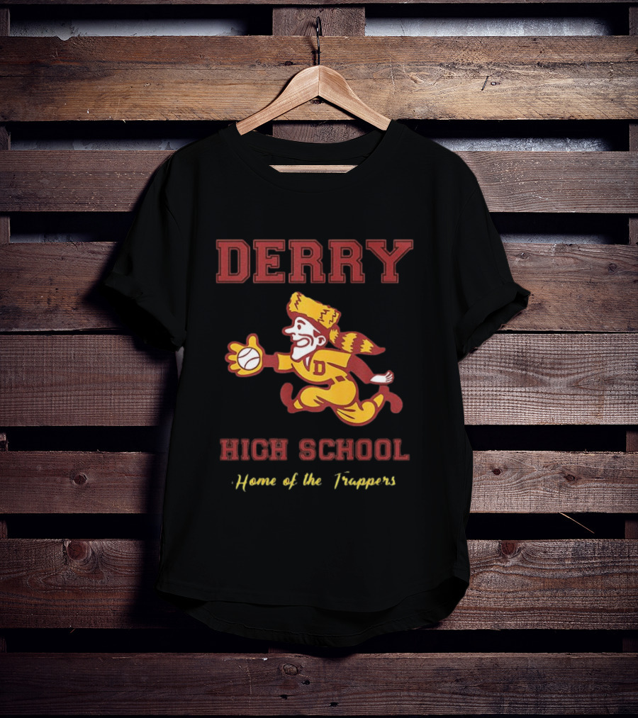 Derry High School Home Of The Trappers Baseball Running T-Shirt