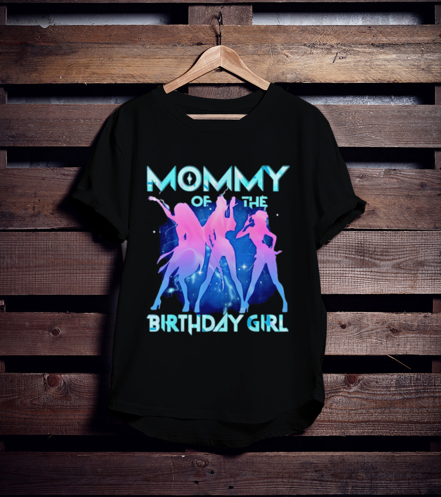 Mommy Of The Birthday Girl Kpop Family Matching Party T-Shirt