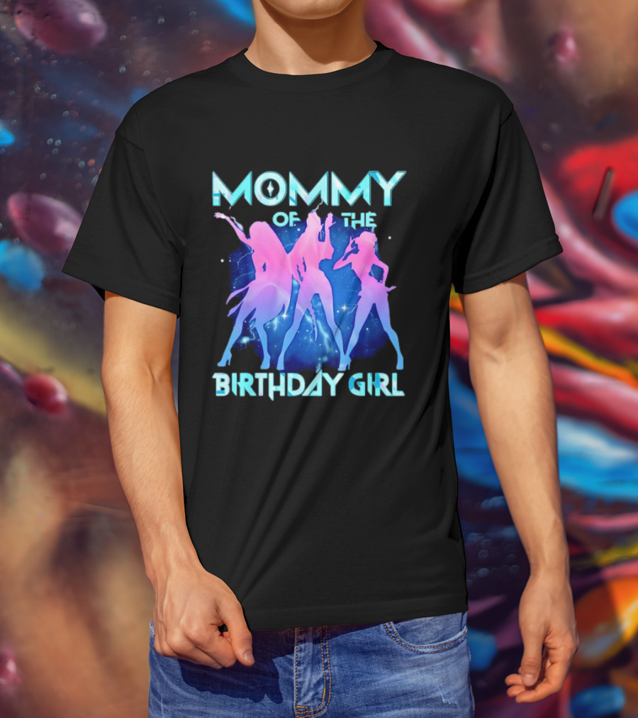 Mommy Of The Birthday Girl Kpop Family Matching Party T-Shirt