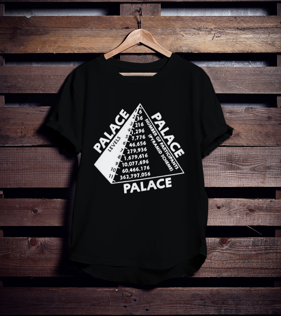 Palace Pyramid Scheme Participants Numbers Pyramid T-Shirt