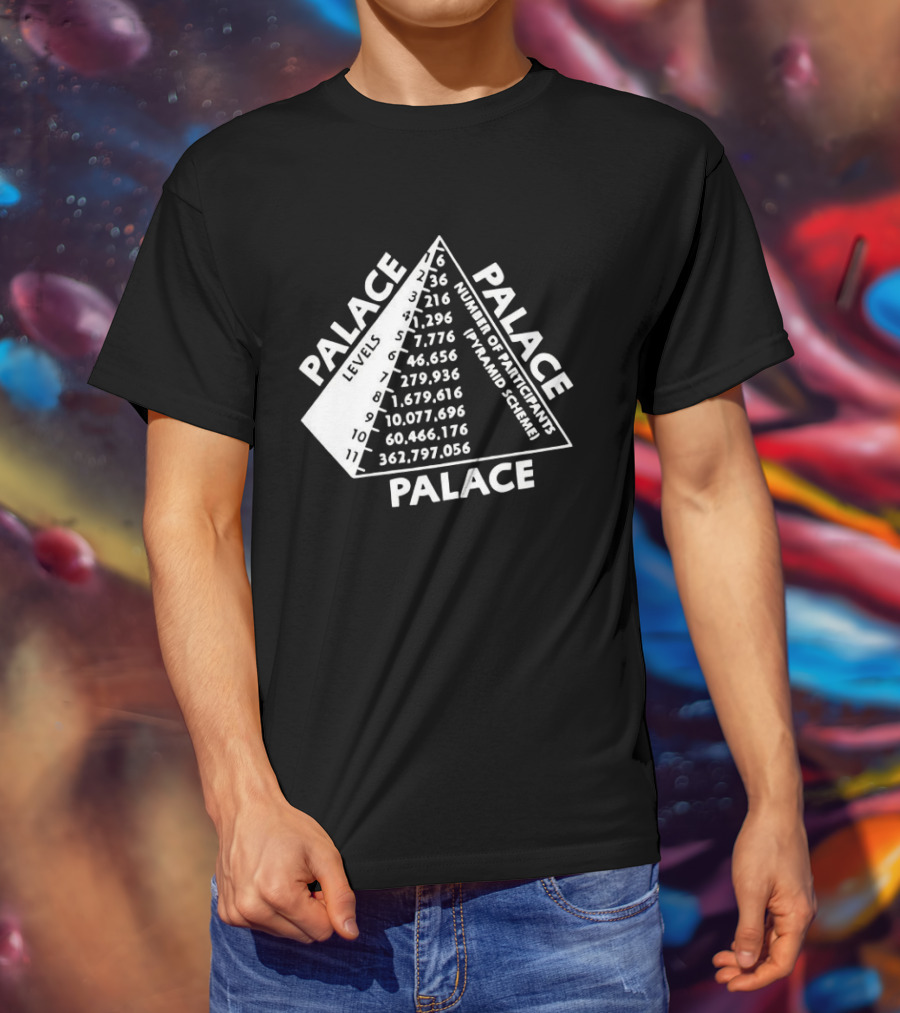 Palace Pyramid Scheme Participants Numbers Pyramid T-Shirt