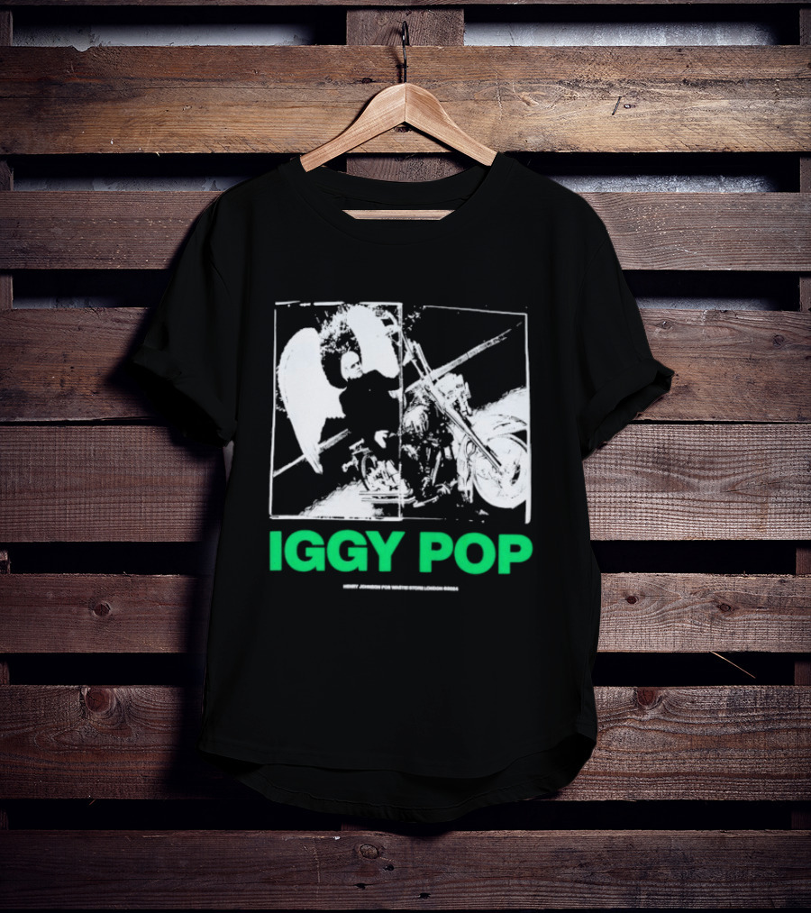 Waste! X Henry Johnson Iggy Pop Motor Wings Motorcycle Duo T-Shirt