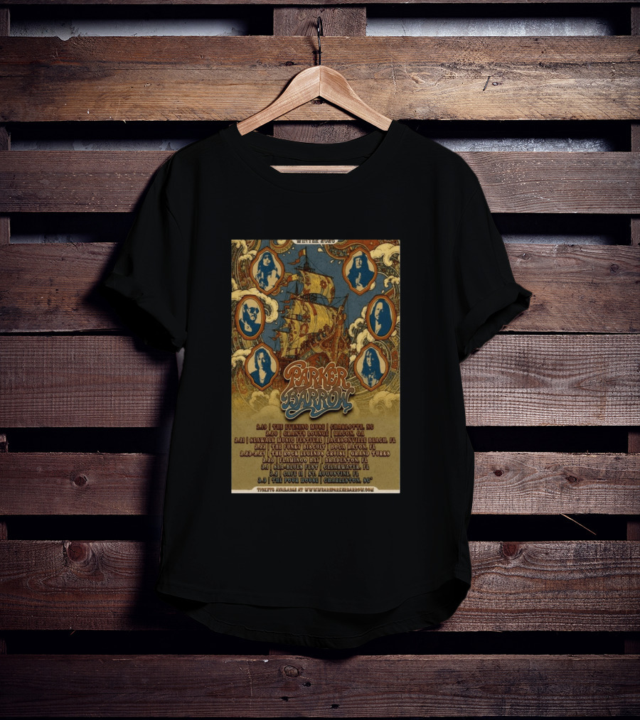 Parker Barrow Winter 2026 Tour With Concert Dates And Locations T-Shirt