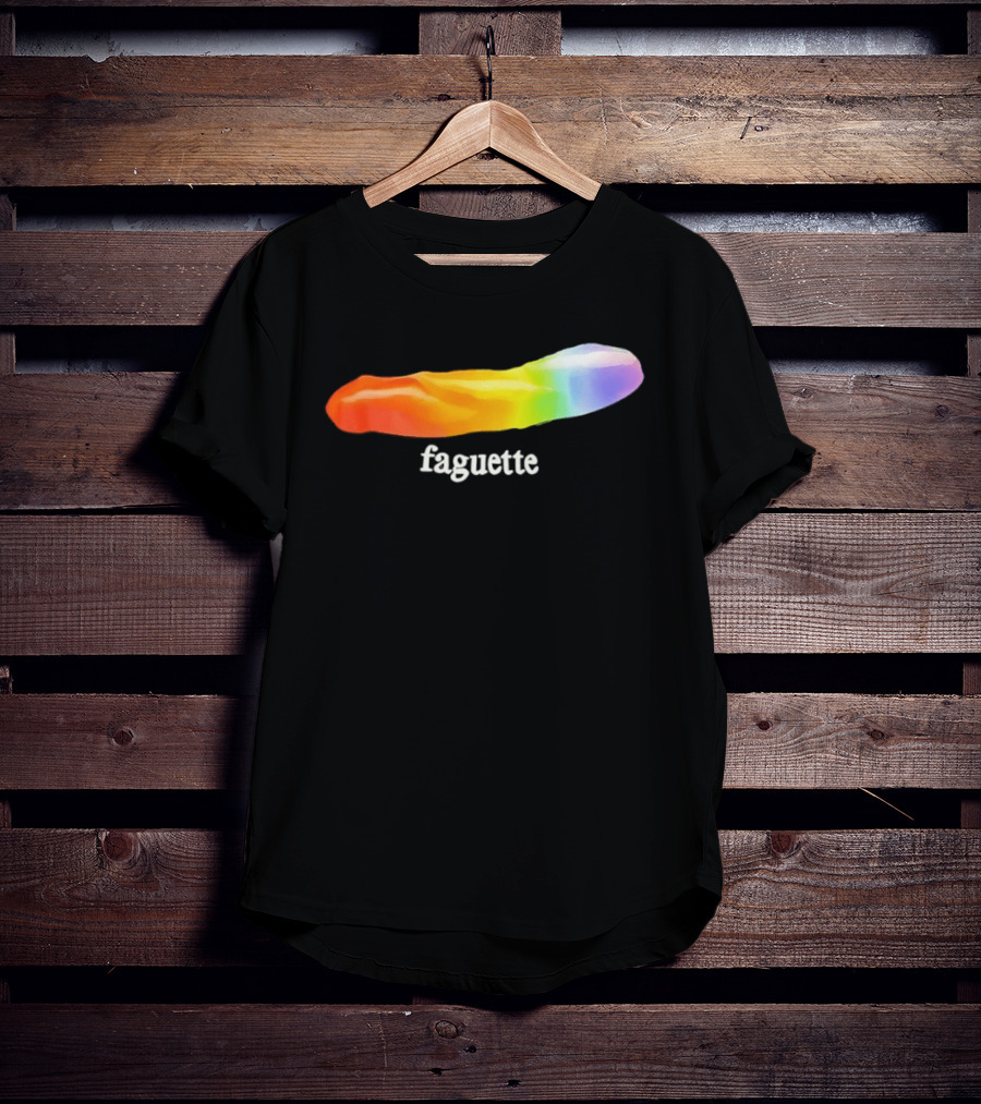 Faguette Rainbow LGBTQ Pride T-Shirt