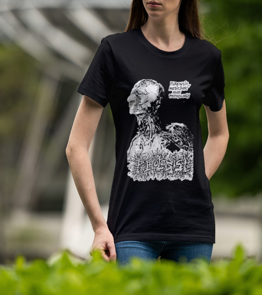 Pathologist Forensic Medicine And Pathology Anatomical Skull And Brain T-Shirt